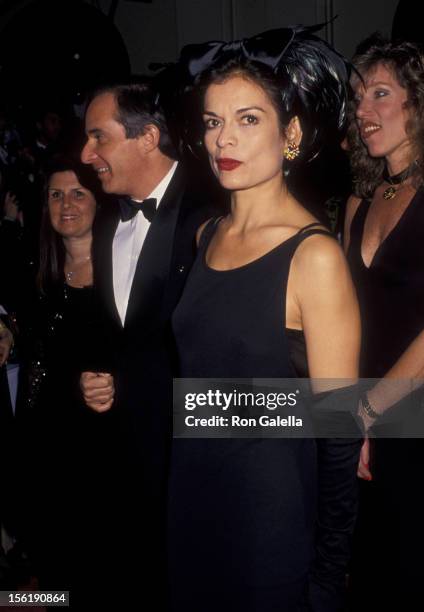 Bianca Jagger attends The Wedding Of The Year - Mr. Trump Takes Another Gamble on December 20, 1993 at the Plaza Hotel in New York City.