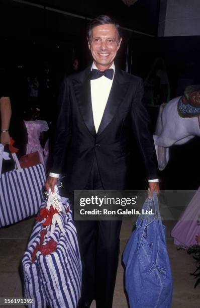 Actor Louis Jourdan and wife Berthe Jourdan attend Carousel Of Hope Ball Benefit on October 26, 1990 at the Beverly Hilton Hotel in Beverly Hills,...