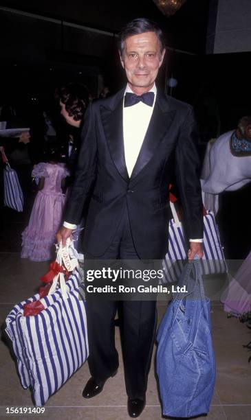 Actor Louis Jourdan and wife Berthe Jourdan attend Carousel Of Hope Ball Benefit on October 26, 1990 at the Beverly Hilton Hotel in Beverly Hills,...