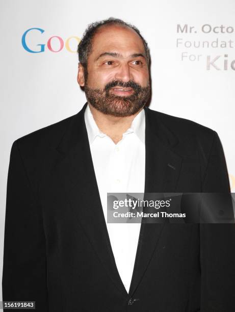 Former NFL player Franco Harris attends the 8th All Star Celebrity Classic benefiting the Mr October Foundation for Kids at Cosmopolitan Hotel on...