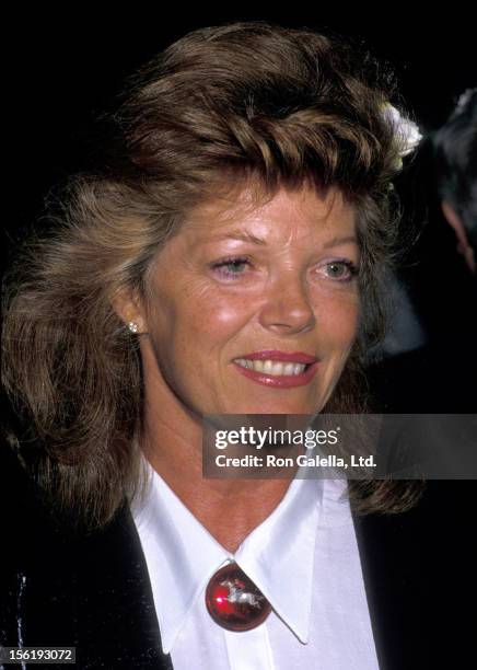 Actress Samantha Eggar attends the book party for Dominick Dunne on May 26, 1988 at Chasen's Restaurant in Beverly Hills, California.