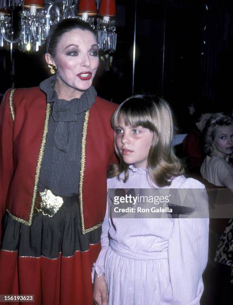 Actress Joan Collins and daughter Katyana Kass attend the Young Musicians Foundation's First Annual Celebrity Mother/Daughter Fashion Show on March...