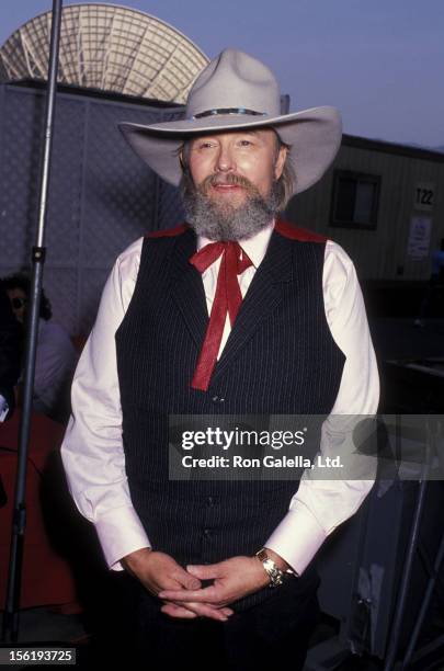 Musician Charlie Daniels attends 24th Annual Academy of Country Music Awards on April 10, 1989 at Disney Studios in Anaheim, California.