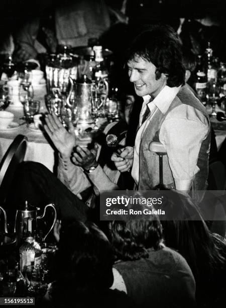 Actor James Stacy attends James Stacy Benefit Party on March 24, 1974 at the Century Plaza Hotel in Century City, California.