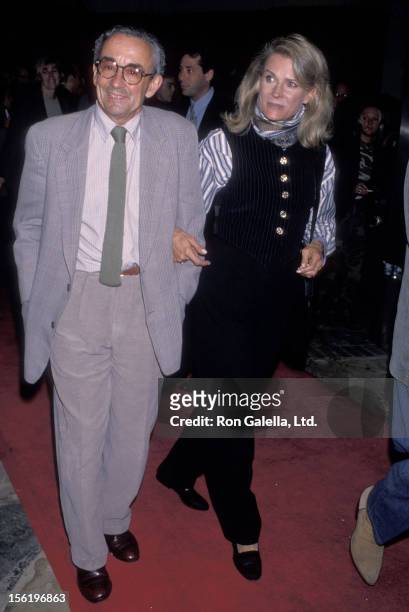 Director Louis Malle and actress Candice Bergen attend the 'Interview with the Vampire: The Vampire Chronicles' Westwood Premiere on November 9, 1994...