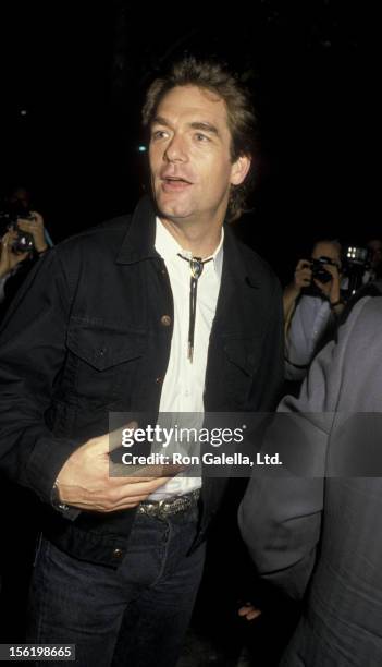 Musician Huey Lewis attends the party for 28th Annual Grammy Awards on February 25, 1986 at Rex Restaurant in Los Angeles, California.