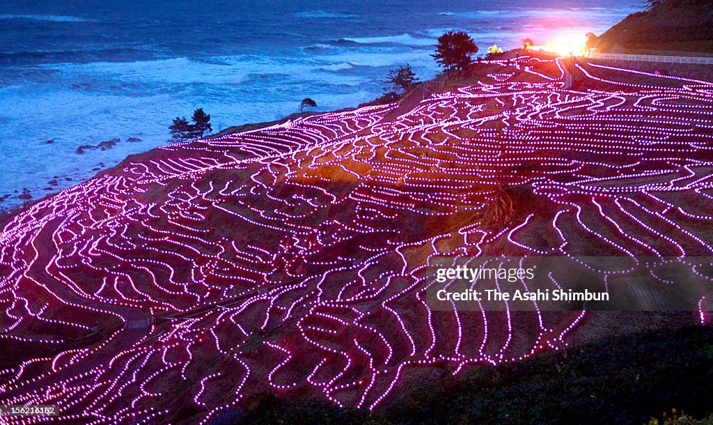 Amazing Rice Paddy Terraced rice paddies of Shiroyone Senmaida glowing with twenty... News ...