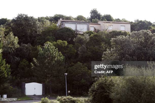 Picture taken on November 12, 2012 shows the house where Andy F shot and killed his parents and twin brothers in the night of August 11 to 12, 2009...