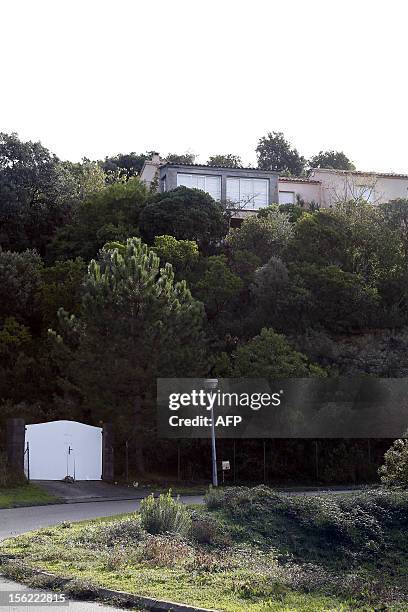 Picture taken on November 12, 2012 shows the house where Andy F shot and killed his parents and twin brothers in the night of August 11 to 12, 2009...