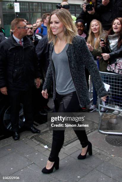 Kimberley Walsh sighting on November 12, 2012 in London, England.