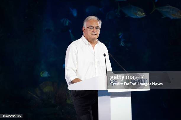 Esteban Gonzalez Pons during Popular Party electoral campaign rally in Valencia, July 20, 2023 at Auditorio Mar Rojo Oceanographic in Valencia, Spain.