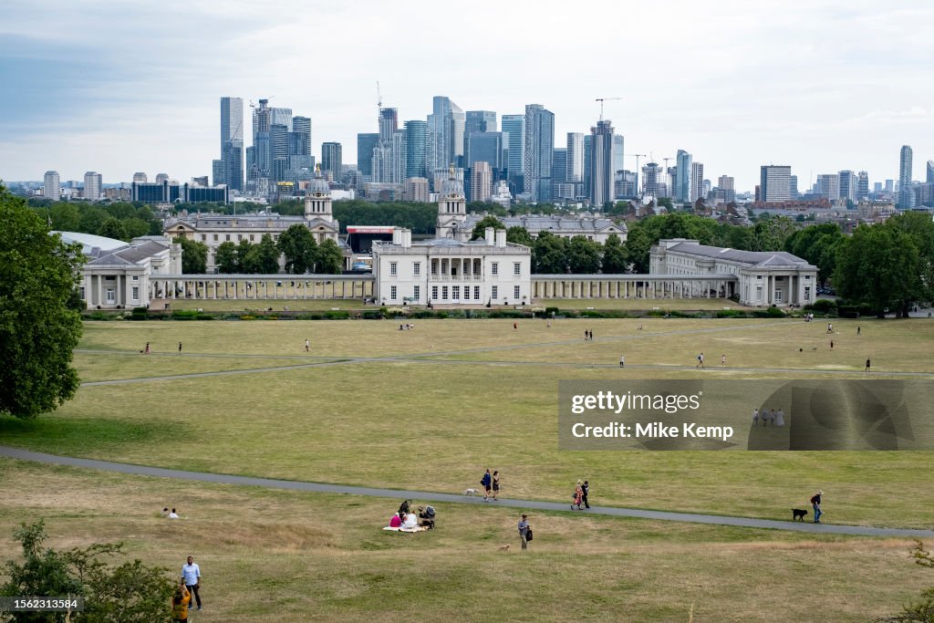 Canary Wharf Skyline From Greenwich
