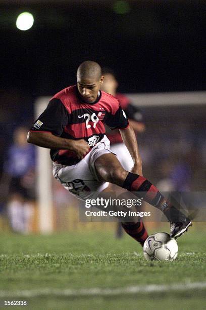 Adriano of Flamengo in action during the Flamengo v Vasco de Gama Joao Havelange Cup match played at the Maracana Stadium, Rio de Janeiro. Mandatory...