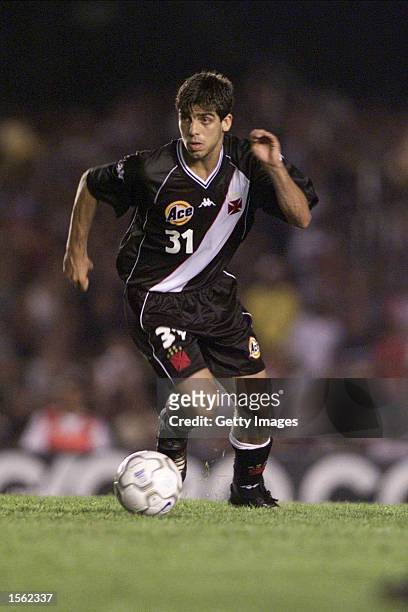 Juninho Pernambucano of Vasco in action during the Flamengo v Vasco de Gama Joao Havelange Cup match played at the Maracana Stadium, Rio de Janeiro....