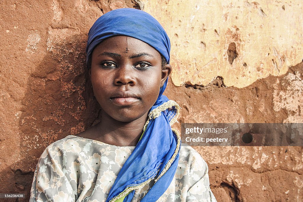 Afrikanische Mädchen portrait.