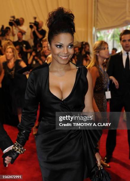 Janet Jackson attends the Costume Institute Gala Benefit to celebrate the opening of the 'American Woman: Fashioning a National Identity' exhibition...