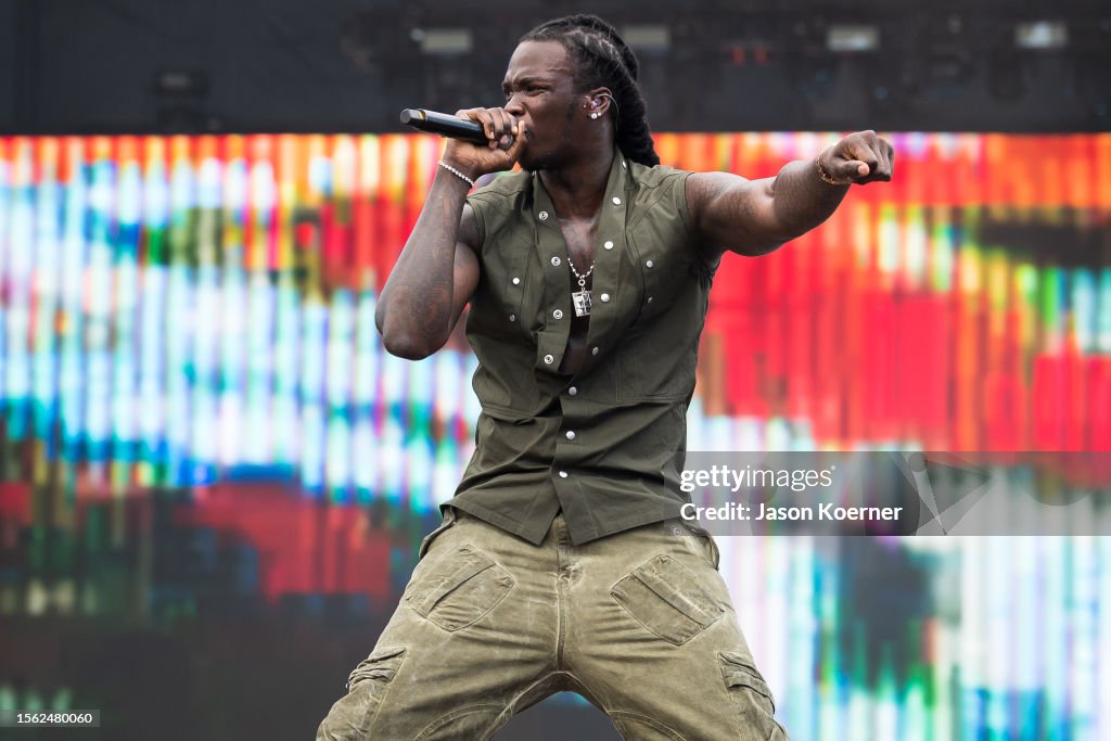 Loud Mtl Rapper Rapper Lancey Foux performs onstage during day one of Rolling Loud ...