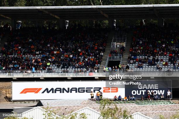 View during sprint shootout ahead of the Formula 1 Belgian Grand Prix at Spa-Francorchamps in Spa, Belgium on July 29, 2023.