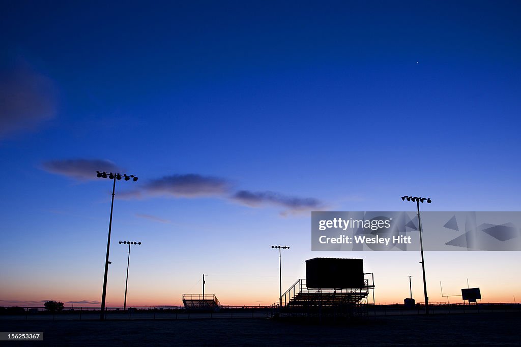 Rural football field