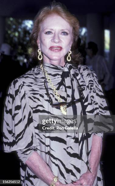 Amanda Blake attends Golden Boot Awards on August 15, 1985 at the Beverly Hilton Hotel in Beverly Hills, California.