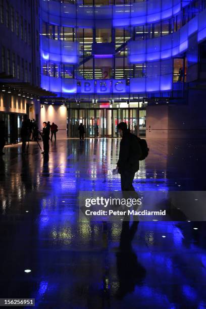 Member of the public walk outside the BBC headquarters at New Broadcasting House on November 12, 2012 in London, England. Tim Davie has been...