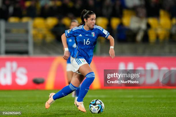 Giulia Dragoni of Italy and FC Barcelona runs with the ball during the FIFA Women's World Cup Australia &amp; New Zealand 2023 Group G match between...