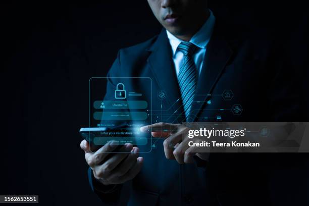 secure cyber security network with padlock icon,digital protection and data privacy concept - cyber security awareness month stock pictures, royalty-free photos & images