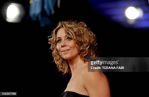 Danish actress Anne Louise Hassing arrives at the premiere " Goltzius and the Pelican Company" on November 12, 2012 during the 7th edition of Rome...