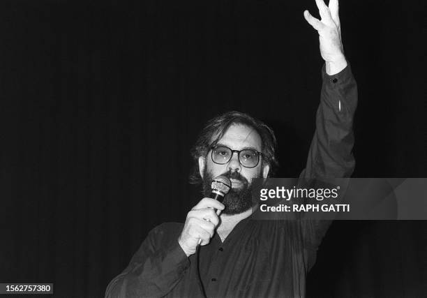 Film director Francis Ford Coppola gives a press conference, 19 May 1979 during the Cannes International Film Festival. AFP PHOTO RAPH GATTI