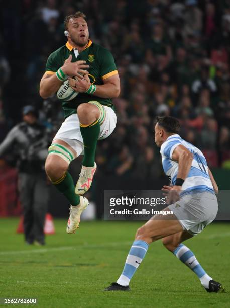 Duane Vermeulen of the Springbok during The Rugby Championship match between South Africa and Argentina at Emirates Airline Park on July 29, 2023 in...