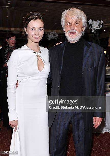 Violante Placido and Michele Placido attend 'The Lookout' Dinner on November 12, 2012 in Rome, Italy.