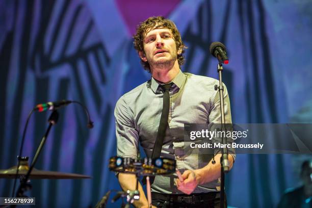 Gotye performs on stage at Hammersmith Apollo on November 12, 2012 in London, England.