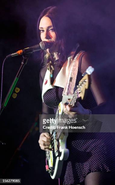 British singer Kate Nash performs live during a concert at the Magnet on November 12, 2012 in Berlin, Germany.