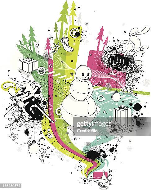 holiday magic - candy cane pattern stock illustrations