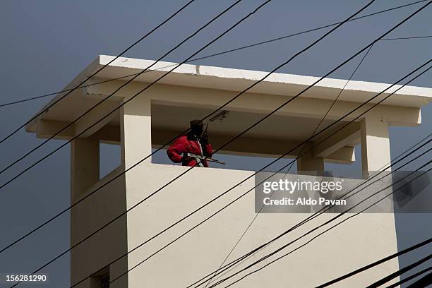 tower of the prison. - hargeisa stock pictures, royalty-free photos & images