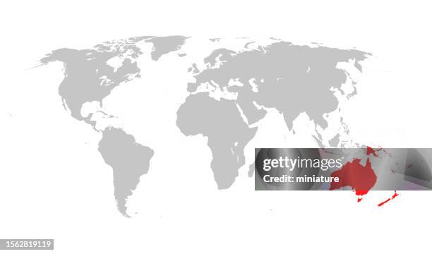 australia map - world map eps stock illustrations