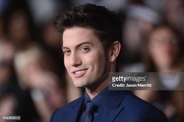 Actor Jackson Rathbone arrives at the premiere of Summit Entertainment's "The Twilight Saga: Breaking Dawn - Part 2" at Nokia Theatre L.A. Live on...