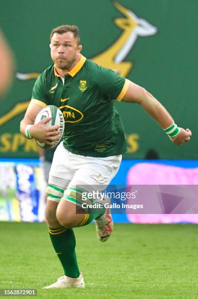 Duane Vermeulen of South Africa during The Rugby Championship match between South Africa and Argentina at Emirates Airline Park on July 29, 2023 in...