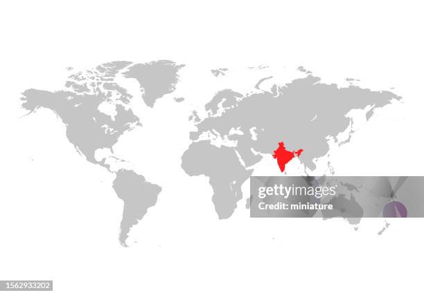 bildbanksillustrationer, clip art samt tecknat material och ikoner med india map - political map of india