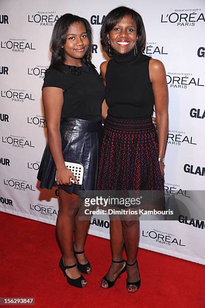 Leila Roker and Deborah Roberts attend the 22nd annual Glamour Women of the Year Awards at Carnegie Hall on November 12, 2012 in New York City.