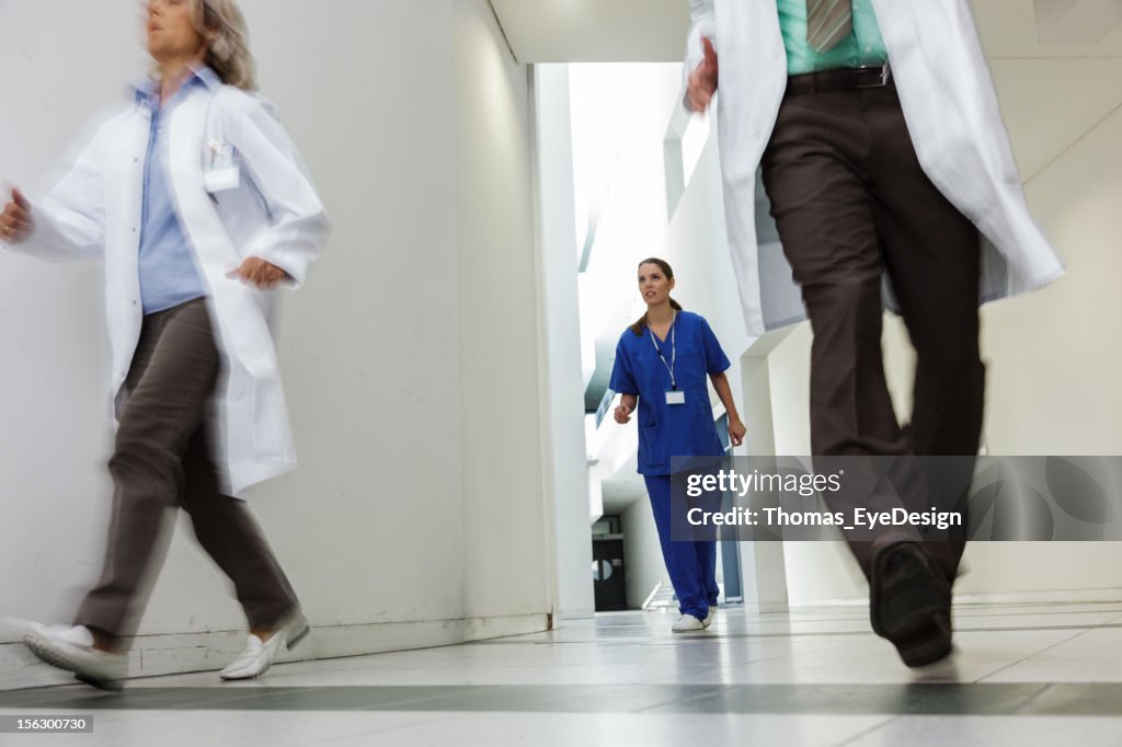 Medical Rushing Medical Team Rushing To Emergency High-Res Stock Photo - Getty Images