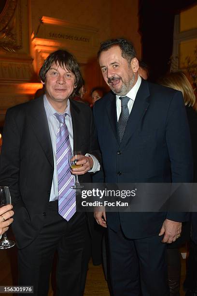 Bernard Thibault and Guillaume Sarkozy attend the 20th 'Gala Pour L'Espoir' At the Theatre du Chatelet on November 12, 2012 in Paris, France.