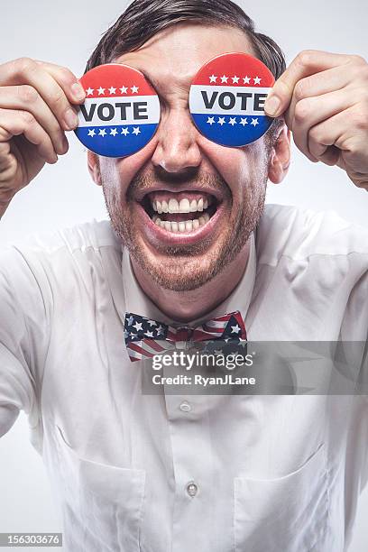 american flag bow tie nerd - marketing no advertising campaigns stock pictures, royalty-free photos & images