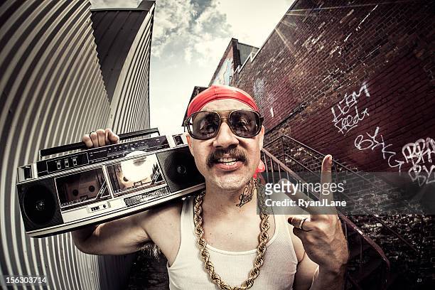 hardcore gangsta rapper - rapper stock pictures, royalty-free photos & images