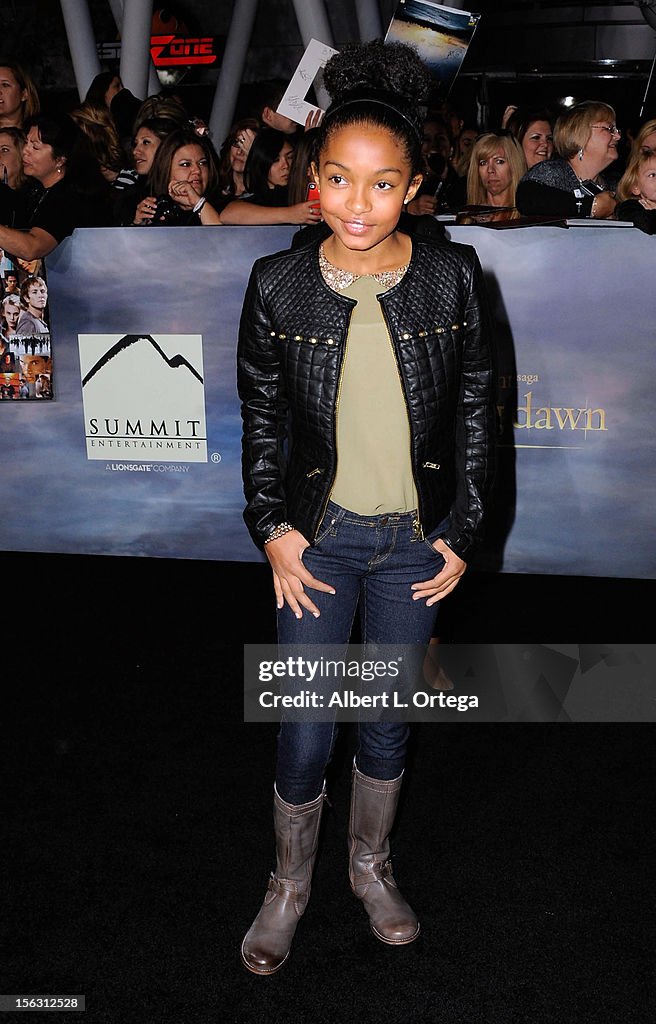 Premiere Of  Summit Entertainment's "The Twilight Saga: Breaking Dawn - Part 2" - Arrivals