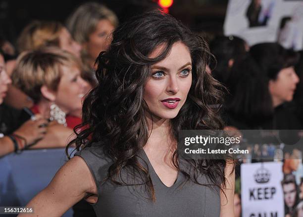 Actress Brooke Lyons arrives at "The Twilight Saga: Breaking Dawn - Part 2" Los Angeles premiere at the Nokia Theatre L.A. Live on November 12, 2012...