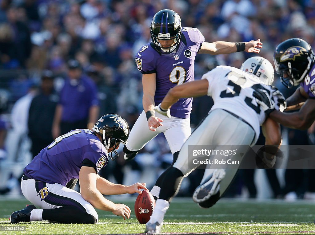 Oakland Raiders v Baltimore Ravens