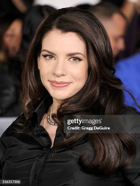 Author Stephenie Meyer arrives at 'The Twilight Saga: Breaking Dawn - Part 2' Los Angeles premiere at Nokia Theatre L.A. Live on November 12, 2012 in...