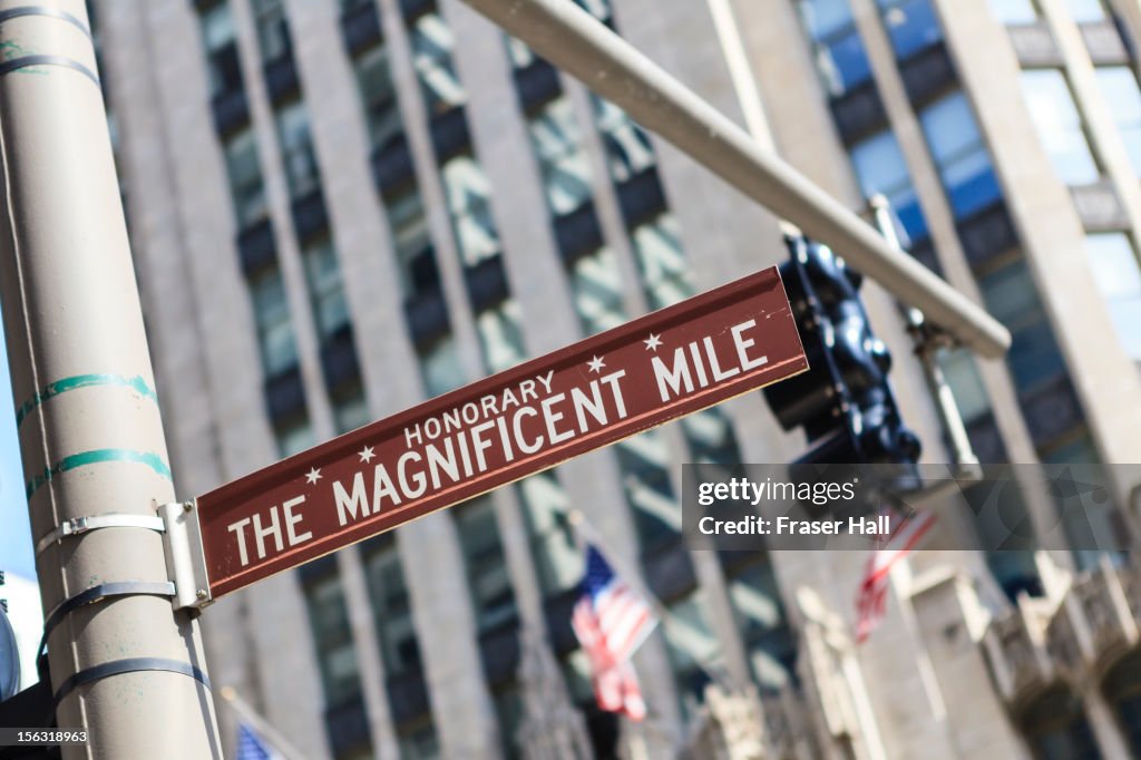 Street sign, Chicago