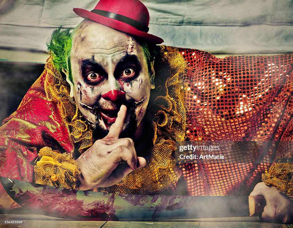 Evil Clown under bed